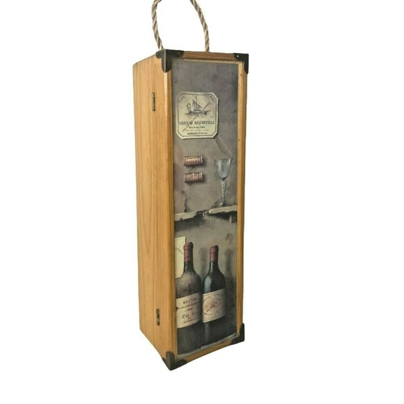 Decorative Beautiful Greenbrier Wooden Wine Box Ca - Picture 4 of 10